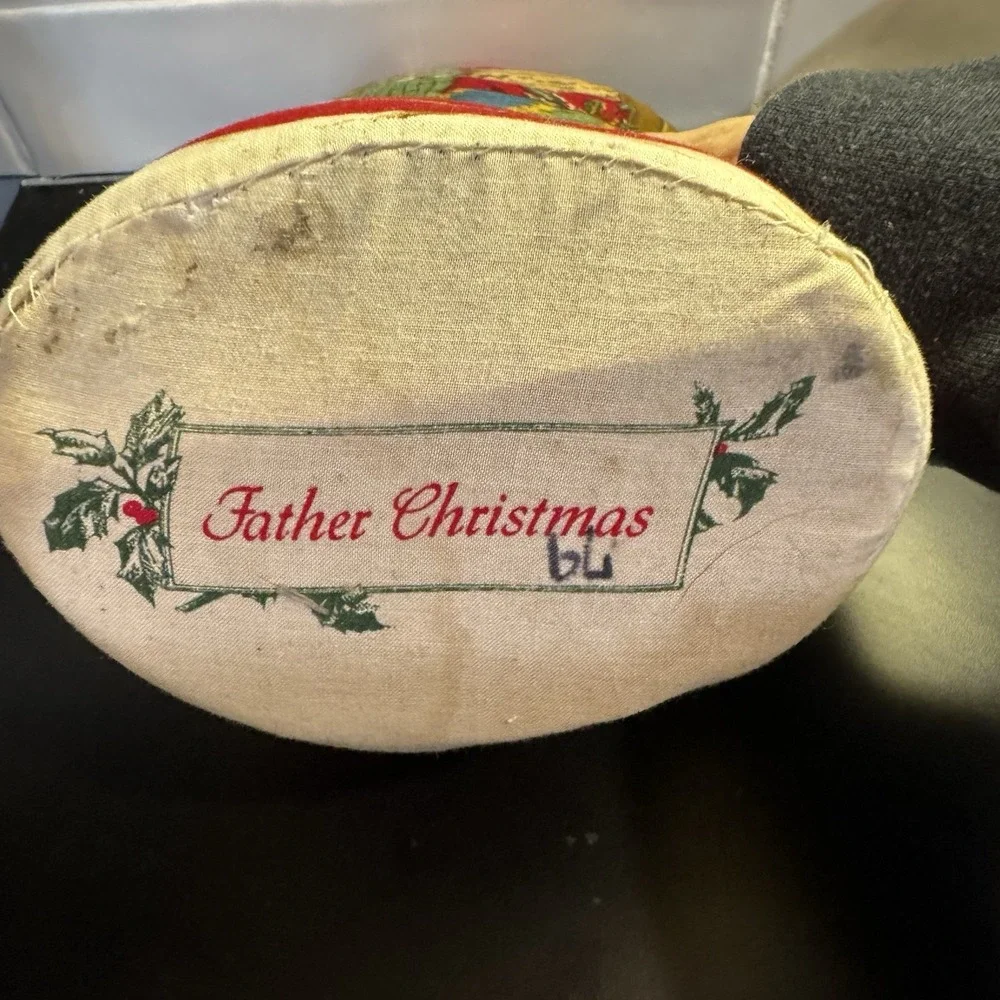 Vintage Fabric Santa Claus Father Christmas‎  Stuffed Pillow 12